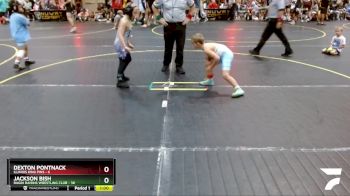70 lbs Round 5 (6 Team) - Jackson Bish, Ragin Raisins Wrestling Club vs Dexton Pontnack, Illinois King Pins