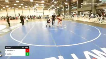 160 lbs Prelims - Aurelia Santoyo, PA vs Tatyana Mejia, UT