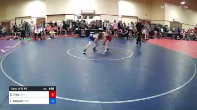 44 kg Consi Of 16 #2 - Cooper Hinz, Iowa vs Lakota Brewer, Combat W.C ...