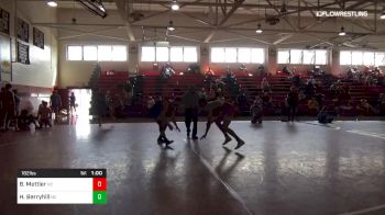 182 lbs Consi Of 4 - Blake Mettler, Nc vs Hunter Berryhill, Nc