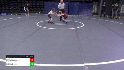 52 lbs Round Of 16 - Beau McKeown, Wilkes-Barre, PA vs Ethan Ulrick, Chestertown, MD