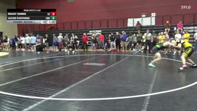 184 lbs Champ. Round 1 - Brady Simms, Emmanuel College vs Jacob Farthing, Life University