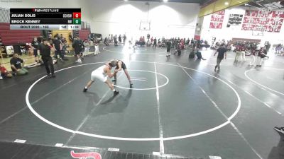165 lbs Quarterfinal - Julian Solis, Calvary Chapel High School Wre vs Brock Kenney, Reign WC