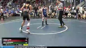 119 lbs Round 3 (4 Team) - Owen Loop, Hudson vs Nick Sawabini, Dundee Black