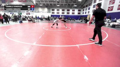 124 lbs Cons. Round 6 - Jasmina Immaeva, Missouri Valley College vs Isabella Gonzales, Iowa