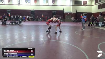 Junior-1 lbs Round 2 - Elijah Hyet, Dubuque Wrestling Club vs Kale Berinobis, Waukon Indian Wrestling