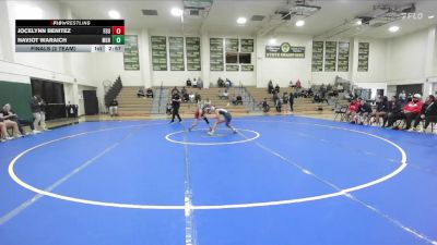 103 lbs Finals (2 Team) - Jocelynn Benitez, Fresno State University vs Navjot Waraich, Menlo