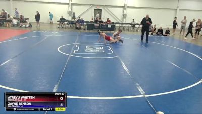 92 lbs Placement Matches (16 Team) - Atreyu Whitten, Missouri Blue vs Zayne Benson, Colorado