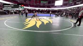 98 lbs 1st Place Match - Bodee Williams, Meridian vs Cole Jensen, Rocky Mountain