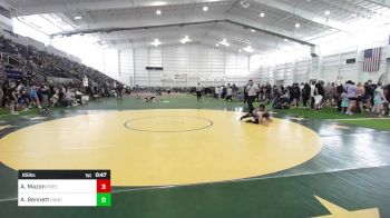 65 lbs Consi Of 8 #2 - Ashton Mazon, Prescott Valley Bighorns vs Adam Bennett, Rancho Bernardo WC