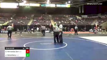 285 lbs Consi Of 8 #2 - Gabriel Hernandez Serrano, Rebels Wrestling Club vs Justin Ketzenberg, Bear Claw WC