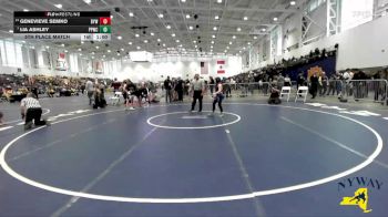 86 lbs 5th Place Match - Lia Ashley, Pittsford Panthers Wrestling Club vs Genevieve Semko, BH-BL Youth Wrestling