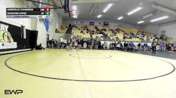 105 lbs Consolation - Ambrielle Chambers, Sand Springs Girls vs Jocelynn Lopez, Jay High School