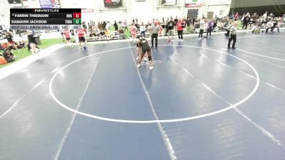 Junior Girls - 145 lbs Cons. Round 4 - Farrin Thiemann, Nebraska Wrestling Academy vs Kamahni Jackson, Team Hammer Wrestling Academy