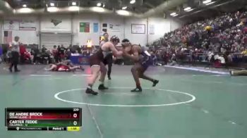 220 lbs Quarterfinals (8 Team) - Carter Fedde, Columbus vs De Andre Brock, Grand Island