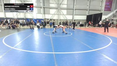 132 lbs Cons. Round 3 - Nathan Kostecka, NW Spartans Wrestling vs Derek O'Dell, Richland Bombers Wrestling Club