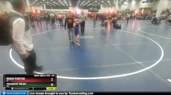 67 lbs Champ. Round 2 - Knox Porter, IA vs Maddox Mejia, OK