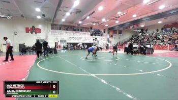 170 lbs Champ. Round 3 - Ava Hetrick, Eleanor Roosevelt vs Aaliah Enriquez, John Glenn