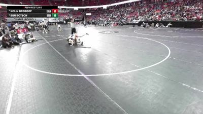 D1-165 lbs Champ. Round 1 - Ben Botsch, Brookfield East vs Kolin DeGroot, Kaukauna