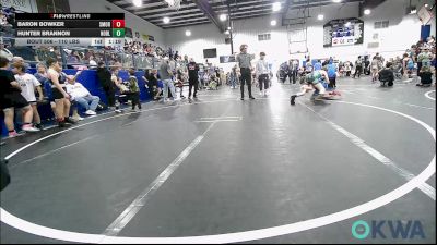 110 lbs Rr Rnd 1 - Baron Bowker, Southmoore SaberCats Wrestling vs Hunter Brannon, Noble Takedown Club