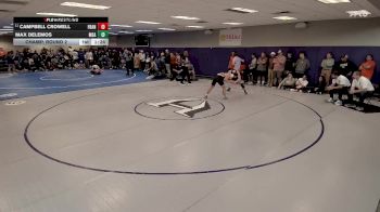 150 lbs Champ. Round 2 - Campbell Crowell, Franklin vs Max DeLemos, Montgomery Bell Aca.