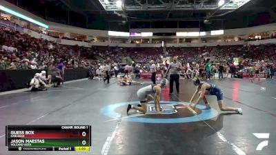 5A 121 lbs Champ. Round 1 - Jason Maestas, Volcano Vista vs Guess Box, Carlsbad