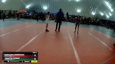 72 lbs Round 2 (3 Team) - Karalena Rodriguez, Kardiac Kidz vs Trenton Hosom, CP Wrestling