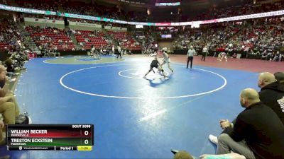 D3-175 lbs Quarterfinal - William Becker, Pardeeville vs Treston Eckstein, Markesan