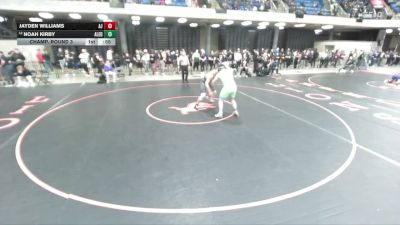 215 lbs Champ. Round 3 - Noah Kirby, Plainfield (North) vs Jayden Williams, Bloomington