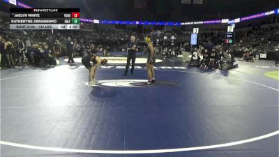 130 lbs Round Of 32 - Jaelyn White, Yuba City (SJ) vs Katheryne Abramenko, Half Moon Bay (CC)