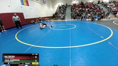 120 lbs Cons. Round 2 - Cole Anderson, Cheyenne East vs Kai Teeter, Thunder Basin