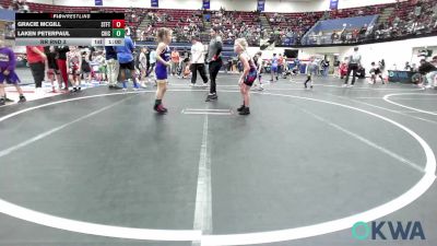 62 lbs Rr Rnd 3 - Gracie Mcgill, Standfast vs Laken Peterpaul, Chickasha Youth Wrestling