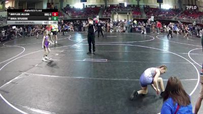 73 lbs Quarterfinal - Bria Stusse, Battle Creek vs Brylee Allen, Hawks Wrestling Club (Lincoln) - Girls