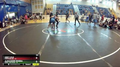 165 lbs Round 5 (8 Team) - Joey Lyle, Longwood WC vs Alexander Rivera, SOWA / HWC BLUE