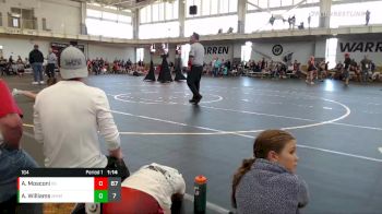 164 lbs Round 2 (6 Team) - AvaLyn Mosconi, Indiana INFERNO GOLD vs Autumn Williams, Mikey`s Melk Monsters