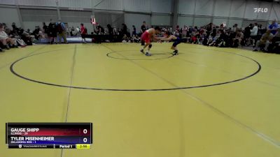 132 lbs Quarters & 1st Wb (16 Team) - Gauge Shipp, Illinois vs Tyler Misenheimer, Oklahoma Red