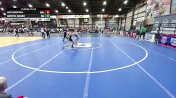 120 lbs Champ. Round 1 - Ace Godfrey, Black Hills Wrestling Academy vs Griffin Magee, Bison Wrestling Club