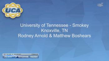 University of Tennessee - Smokey [2026 Division IA Mascot Finals] 2026 UCA & UDA College Cheerleading and Dance Team National Championship