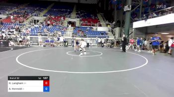 220 lbs Rnd Of 32 - Hunter Langham, Oregon vs Ashton Honnold, Iowa