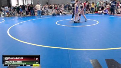 130 lbs Quarterfinal - Kristianna Boyum, COWA vs Hannah Baldock, Wrestling Rhinos Wrestling Club