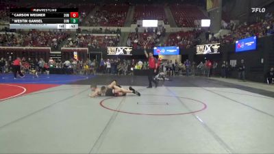 122 lbs Cons. Round 5 - Westin Gansel, Ruis Wrestling vs Carson Wegner, Hardin Wrestling Club