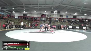 197 lbs Quarterfinal - Ryan Cody, Colorado School Of Mines vs John Parker-Wilson, Newberry