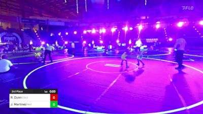 54 lbs 3rd Place - Ryan Dunn, Colorado Top Team vs Jaxon Martinez, Mat Rats Rebooted