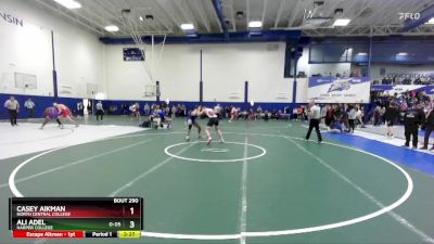 184 lbs Champ. Round 2 - Casey Aikman, North Central College vs Ali Adel, Harper College