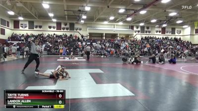 78-80 lbs 1st Place Match - Landon Allen, Independence vs Tayte Turnis, West Delaware