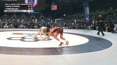 100 lbs Champ. Rd Of 16 - Dustin Alvarado, Colorado vs Cyrus Millage, Iowa