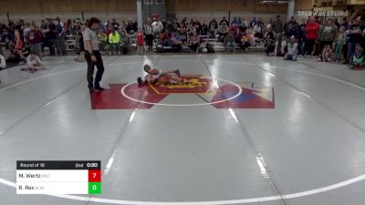 Round Of 16 - Micah Wertz, Milton vs Ryker Rex, Slatington