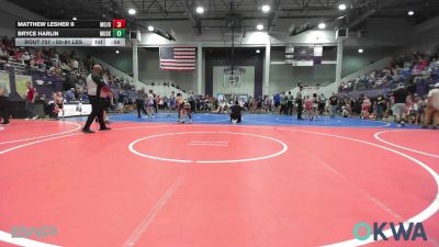 80-84 lbs Rr Rnd 1 - Matthew Lesher II, Mojo Grappling Academy vs Bryce Harlin, Muskogee Rougher Youth Wrestling