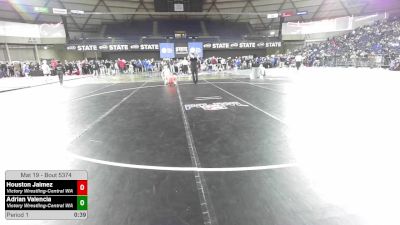 105 lbs Quarters - Houston Jaimez, Victory Wrestling-Central WA vs Adrian Valencia, Victory Wrestling-Central WA