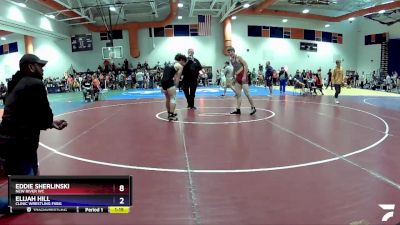 150 lbs Quarterfinal - Eddie Sherlinski, New River WC vs Elijah Hill, Clinic Wrestling FXBG